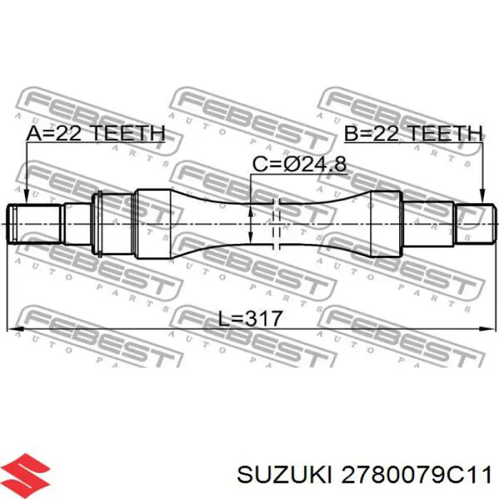 0712RM413RH Febest 