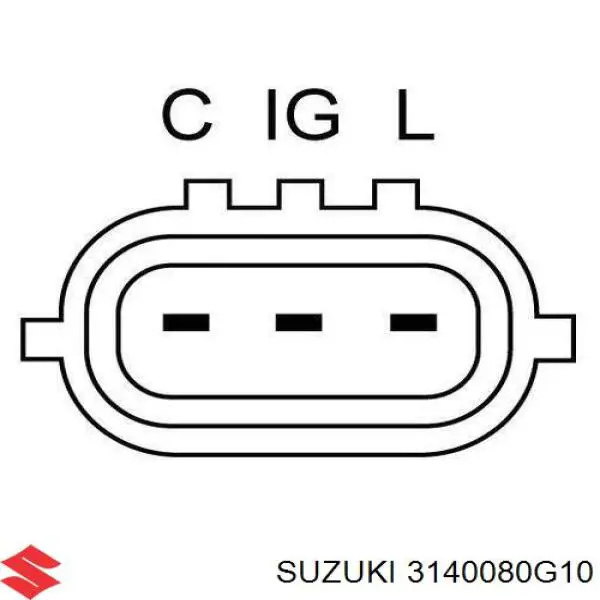 Автомобильный генератор Suzuki 3140080G10 цена, от 118.36 USD