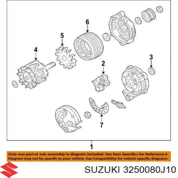 3250080J10000 Suzuki 