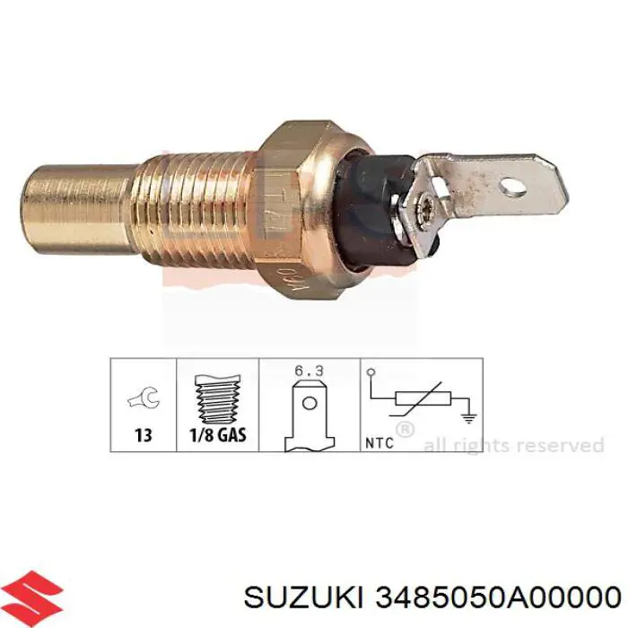 Датчик температуры охлаждающей жидкости 3485050A00000 Suzuki