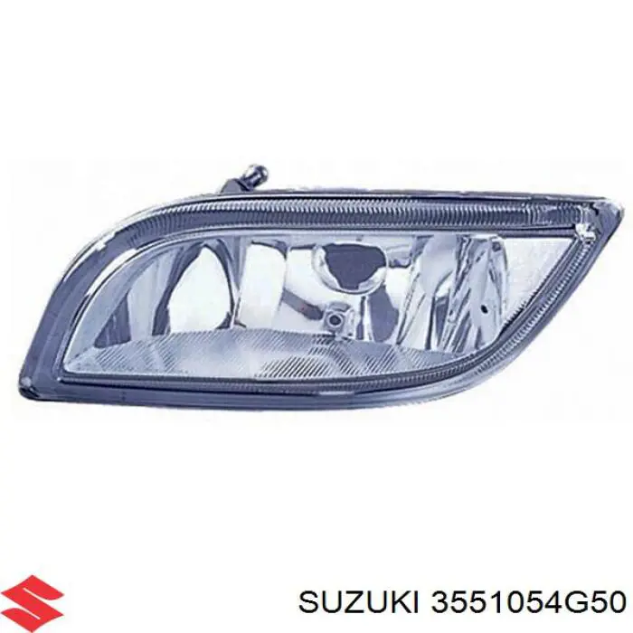 Фара противотуманная правая 3551054G50 Suzuki