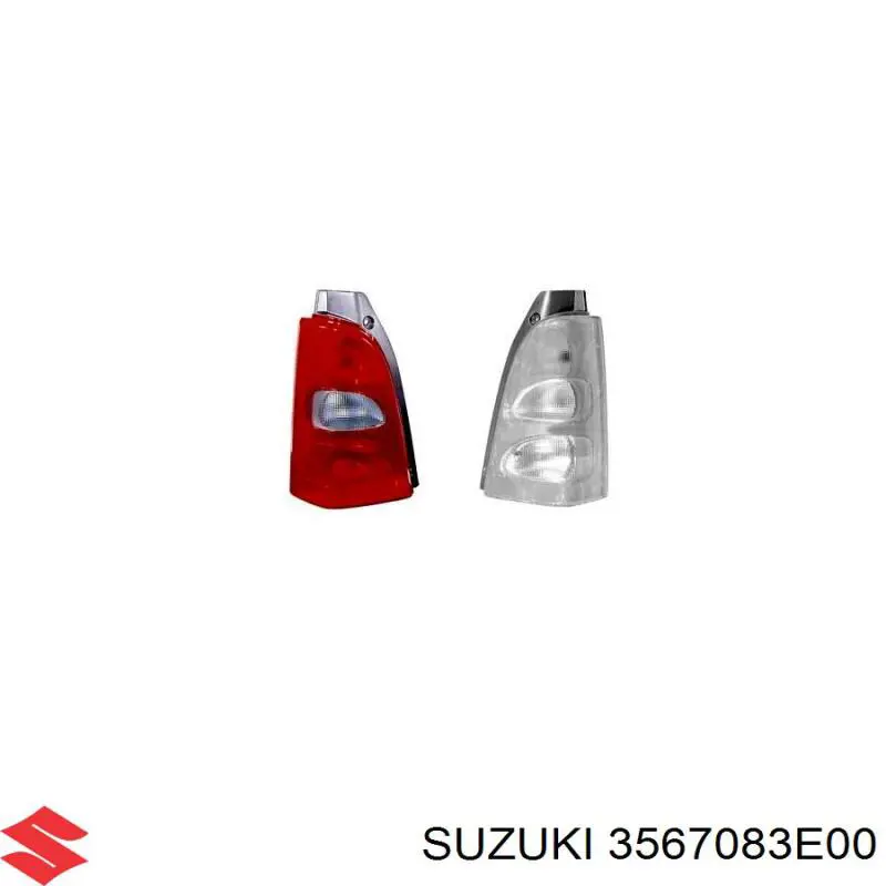 3567083E00000 Suzuki фонарь задний левый