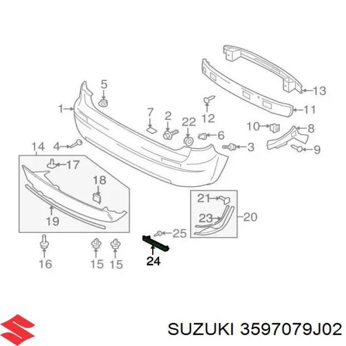  3597079J02 Suzuki