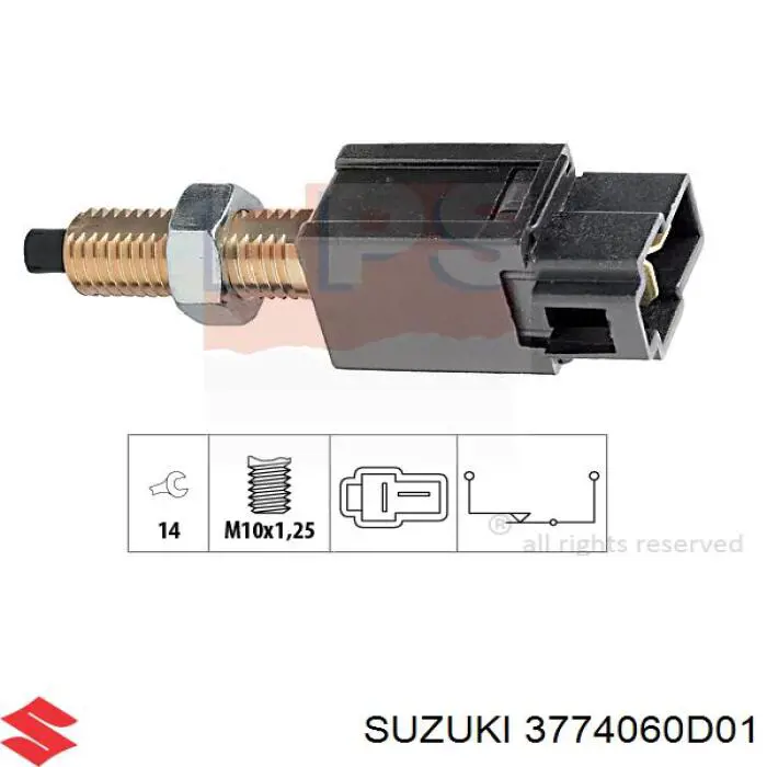 Interruptor Luz De Freno 3774060D01 Suzuki