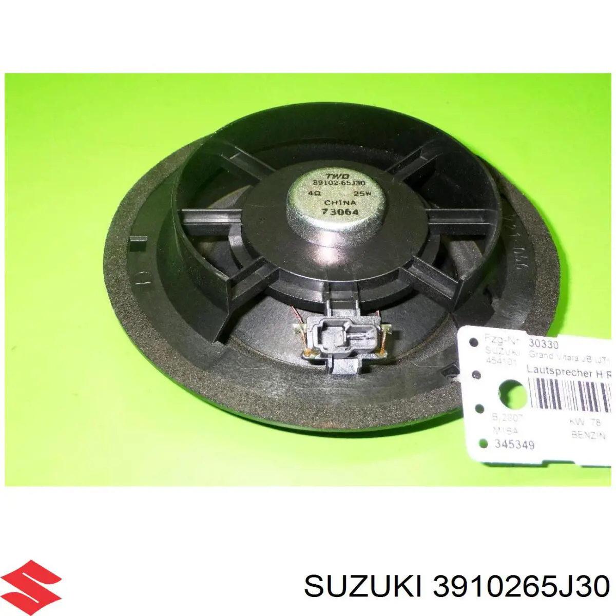 Купить 3910265J30 Suzuki Динамик передней двери