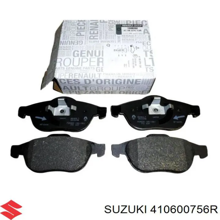 Передние тормозные колодки 410600756R Suzuki