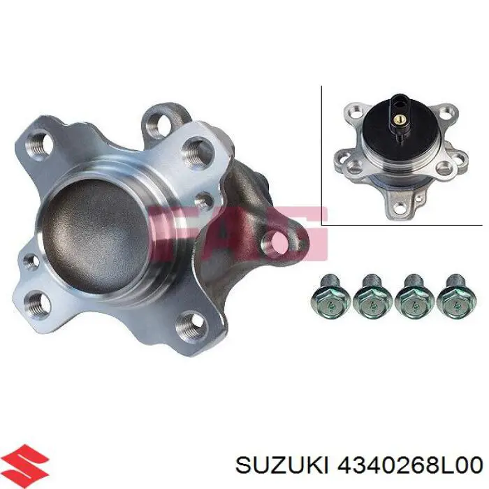 Купить 4340268L00 Suzuki Задняя шпиндель