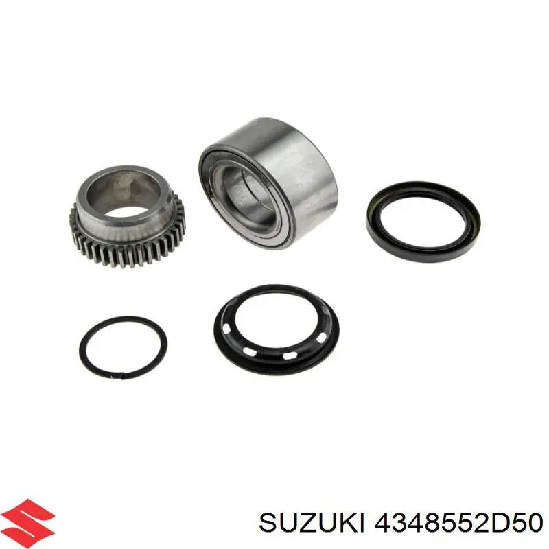 Cojinete, palier, eje trasero, exterior 4348552D50 Suzuki