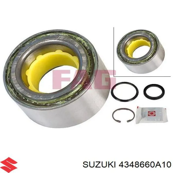 Подшипники задней ступицы Suzuki 4348660A10 цена, от 3.05 USD