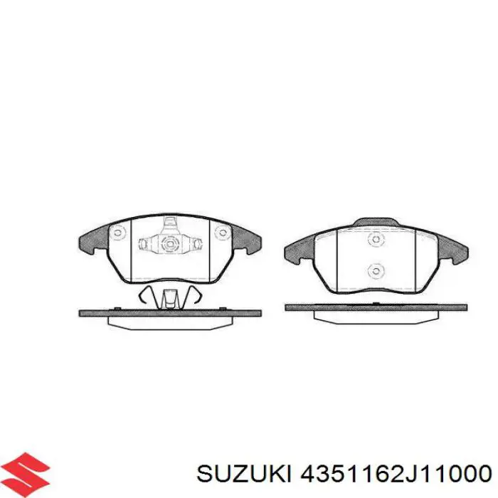 4351162J11000 Suzuki Тормозной барабан