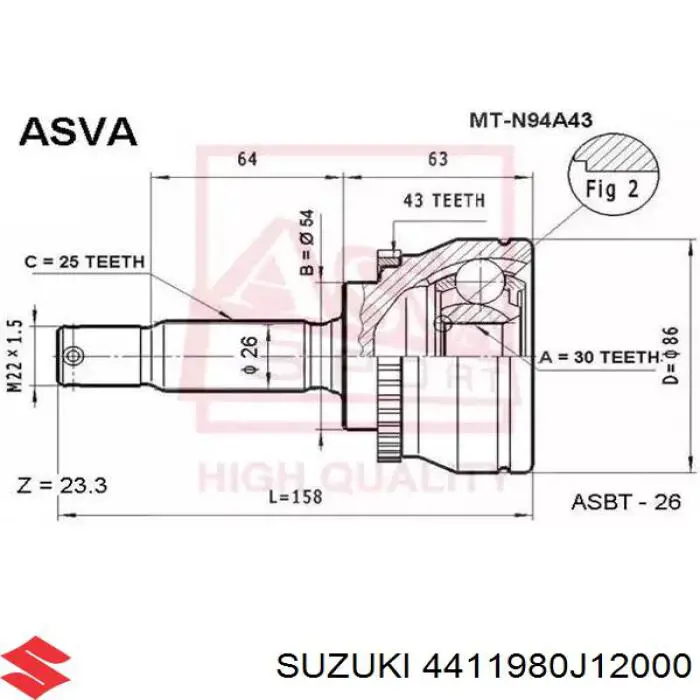  4411980J12000 Suzuki