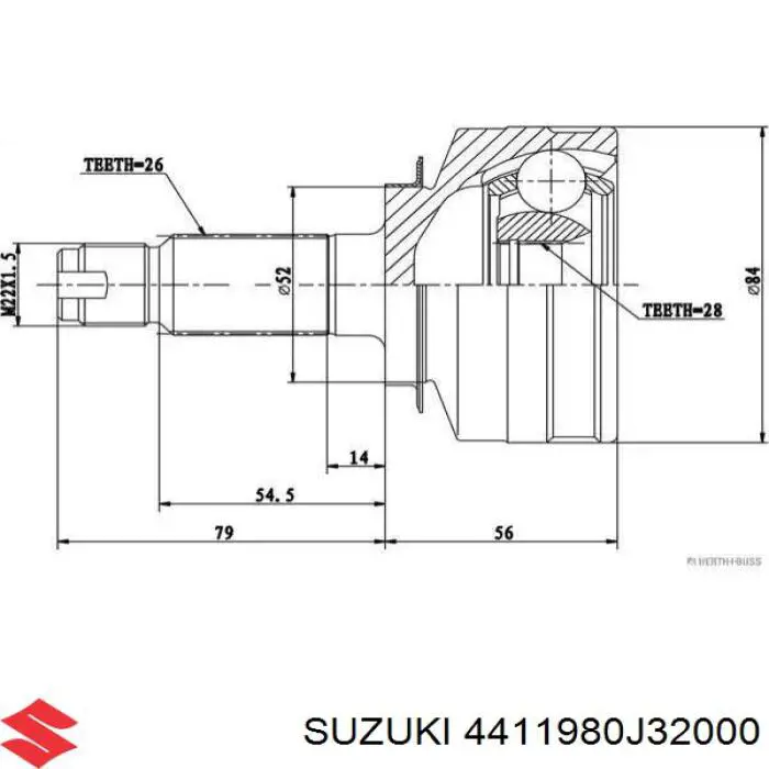 Купить 4411980J32000 Suzuki 