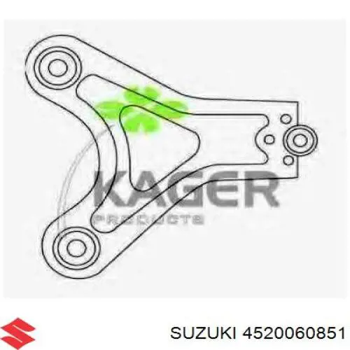 Правый рычаг передней нижней подвески Suzuki 4520060851 цена, от 64.63 USD