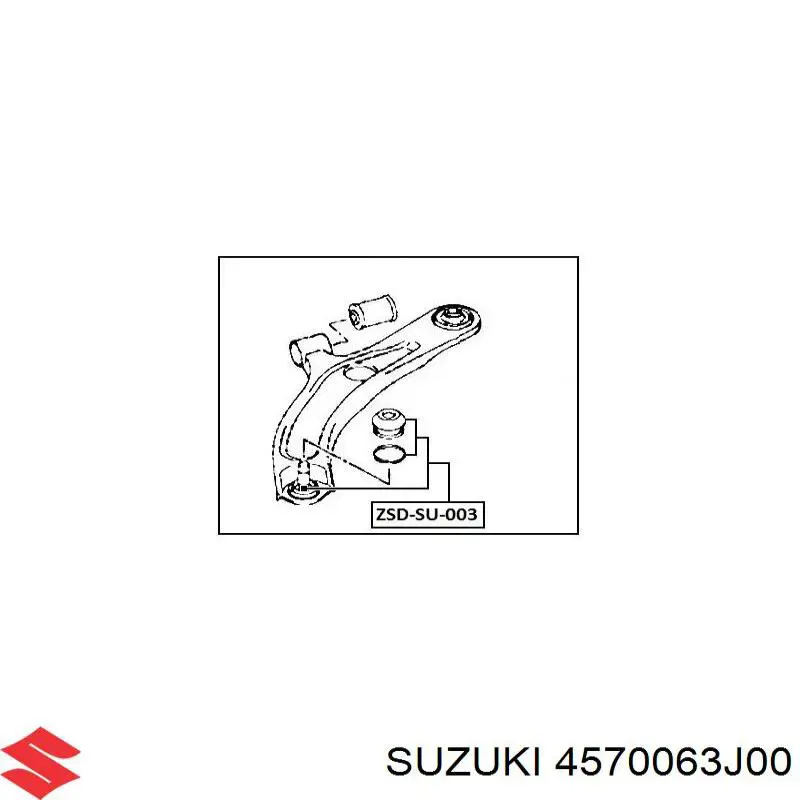 Купить 4570063J00 Suzuki Рычаг передней подвески левый