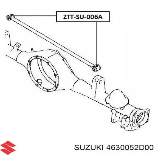 Сайлентблок тяги поперечной (задней подвески) 4630052D00 Suzuki