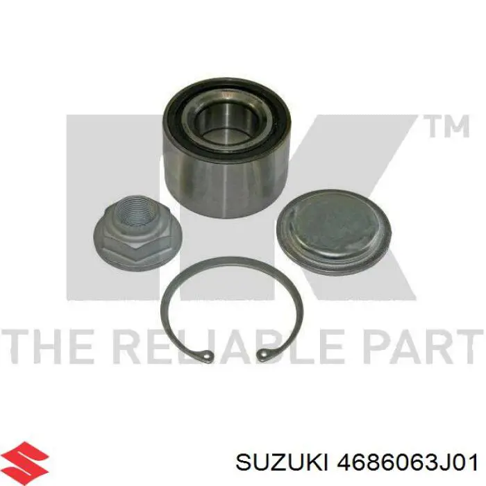 Купить 4686063J01 Suzuki Подшипник задней ступицы