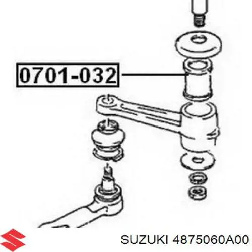 Купить 4875060A00 Suzuki Втулка маятникового рычага