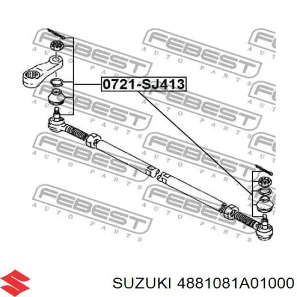 Рулевой наконечник 4881081A01000 Suzuki