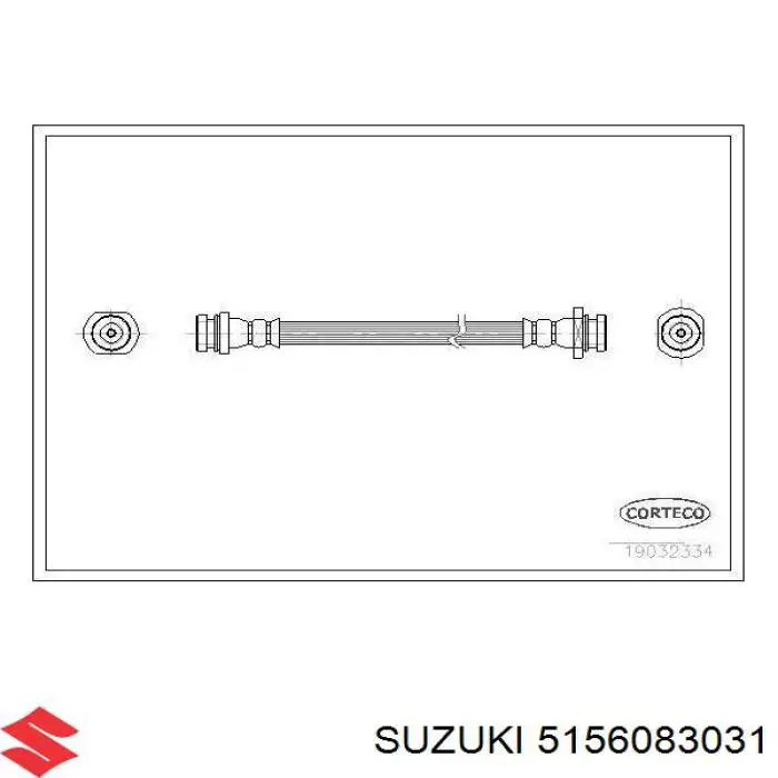 Задний тормозной шланг 5156083031 Suzuki