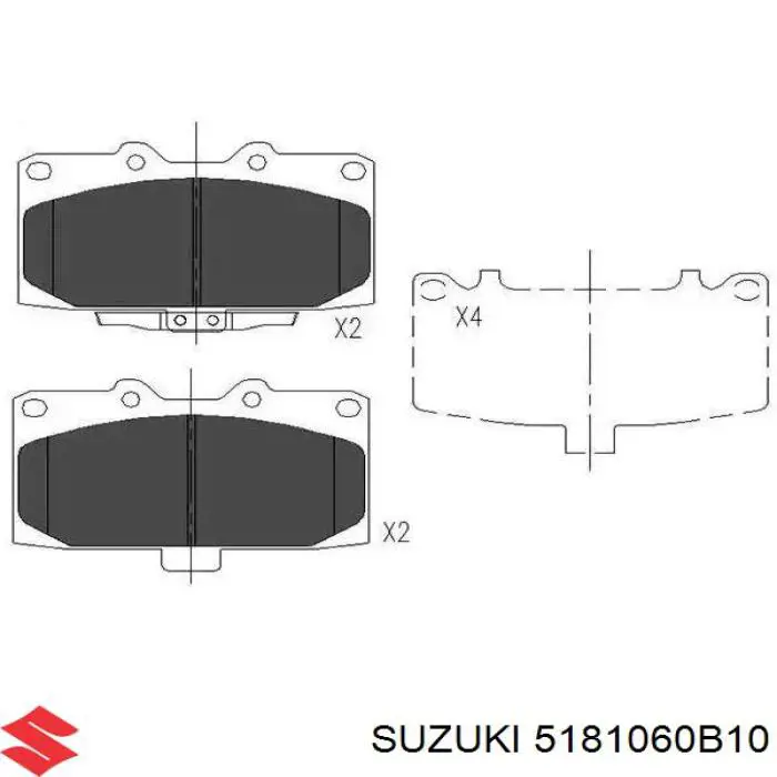 Ремкомплект главного тормозного цилиндра Suzuki 5181060B10 цена, от 12.23 USD