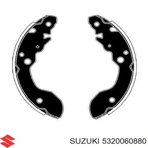 Тормоза рабочие задние ножные и тормозные барабаны Suzuki 5320060880 цена, от 36.08 USD