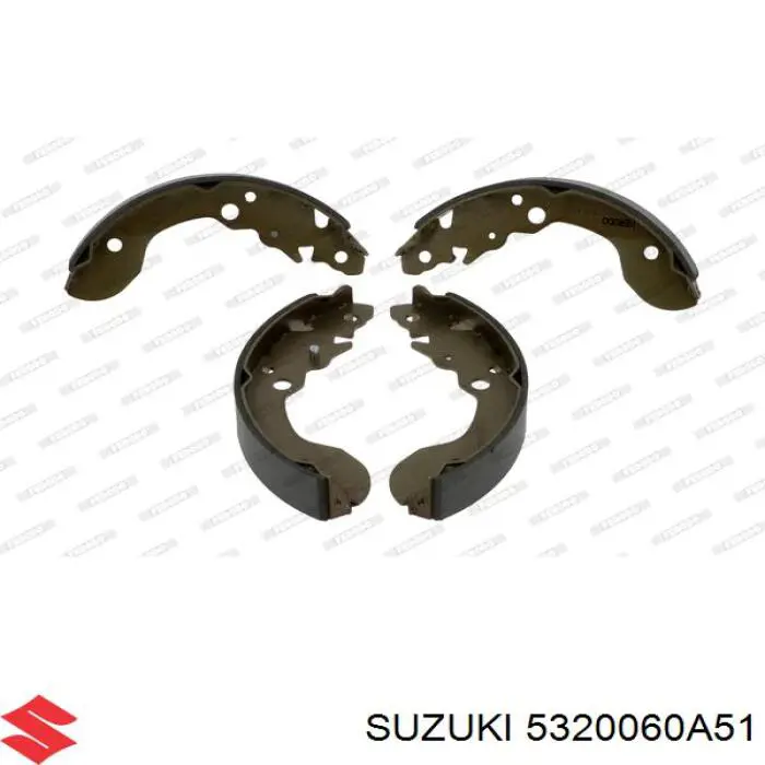 5320060A51 Suzuki колодки тормозные задние барабанные