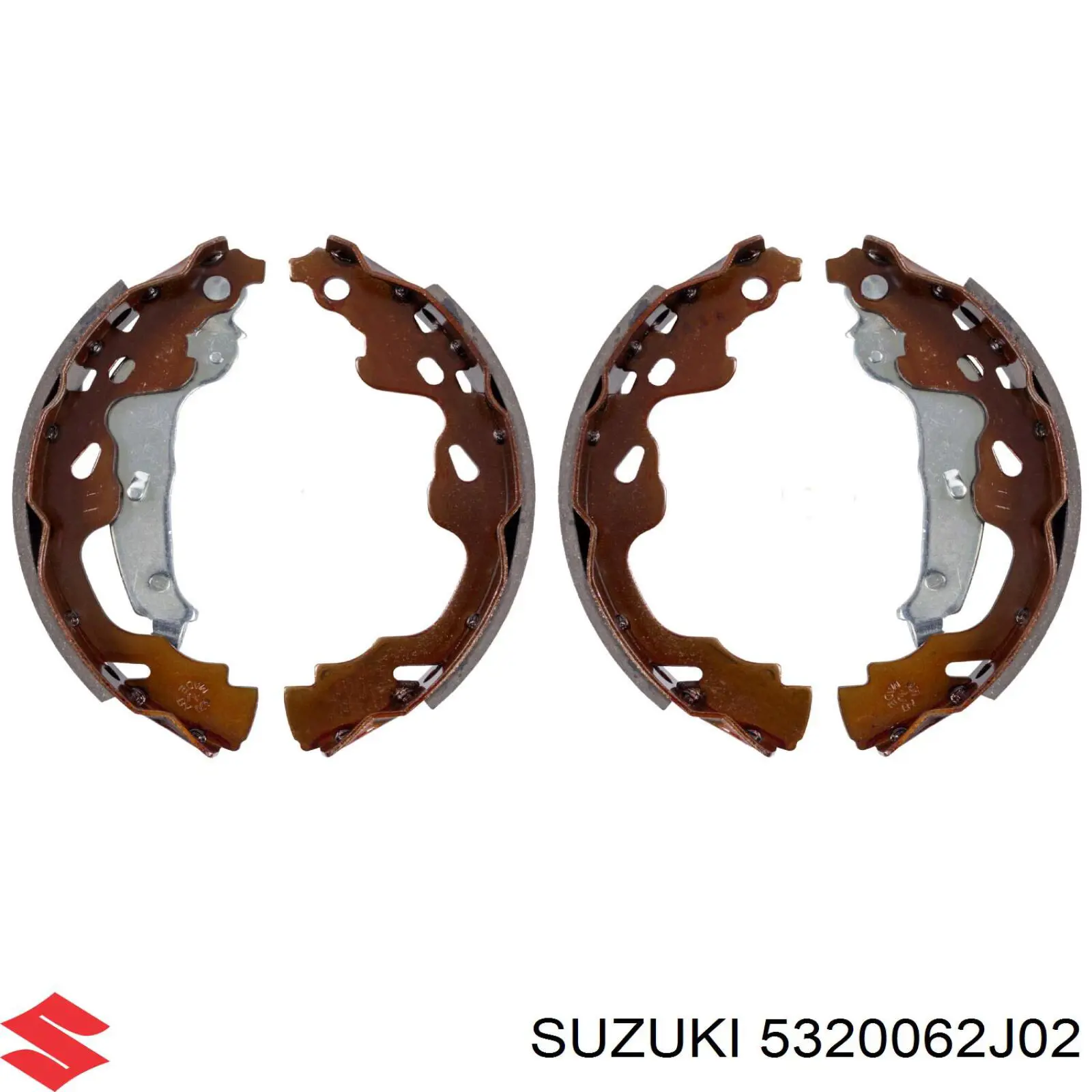 5320062J02 Suzuki Барабанные тормозные колодки