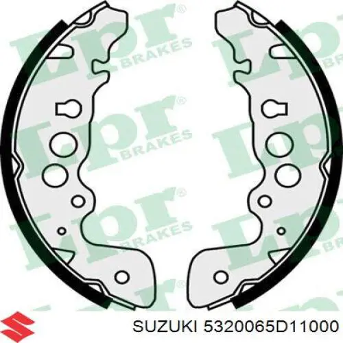 Купить 5320065D11000 Suzuki Задние барабанные тормозные колодки