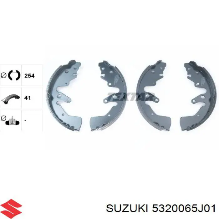 Купить 5320065J01 Suzuki Задние барабанные тормозные колодки