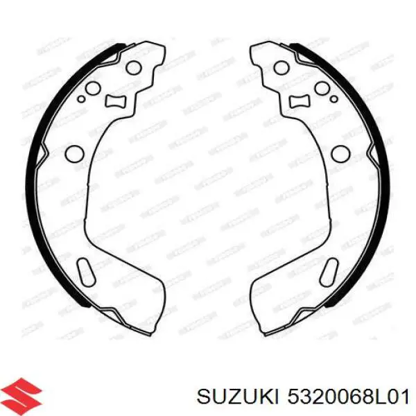 Задние барабанные колодки 5320068L01 Suzuki