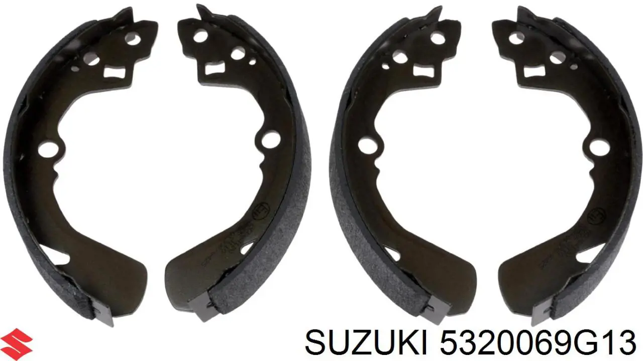 5320069G13 Suzuki колодки тормозные задние барабанные