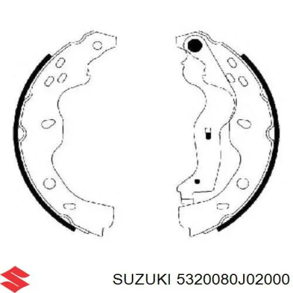 Задние барабанные колодки 5320080J02000 Suzuki