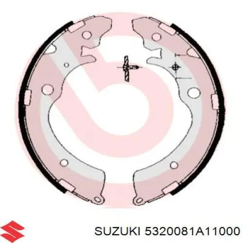 Тормоза рабочие задние ножные и тормозные барабаны Suzuki 5320081A11000 цена, от 22.34 USD