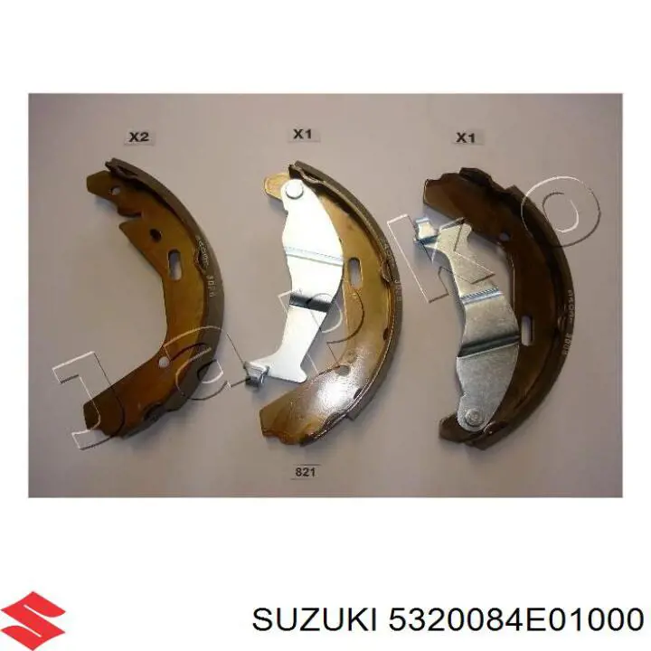 53200-84E01-000 Suzuki колодки тормозные задние барабанные