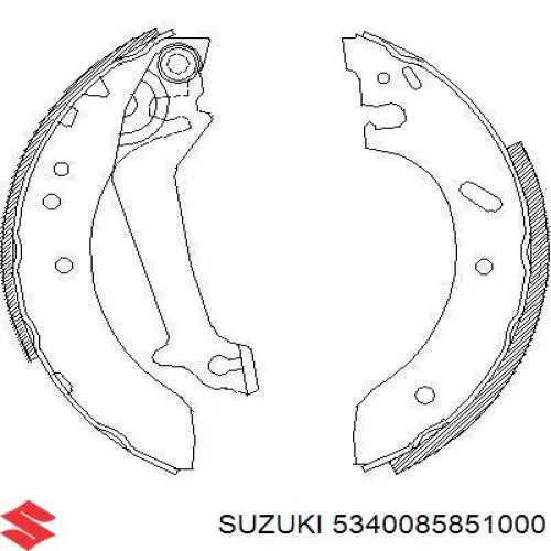 Ремкомплект тормозного цилиндра заднего 5340085851000 Suzuki