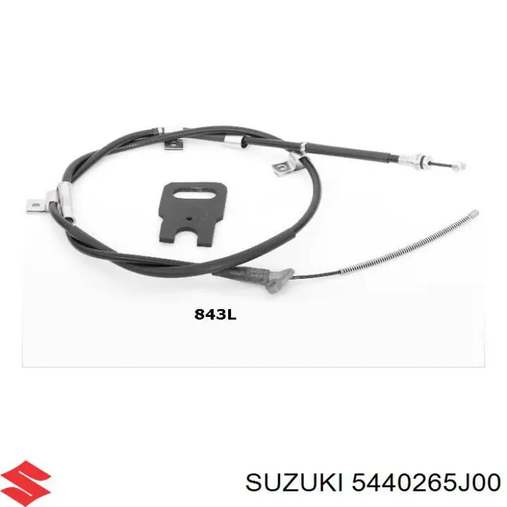 Cable de freno de mano trasero izquierdo 5440265J00 Suzuki