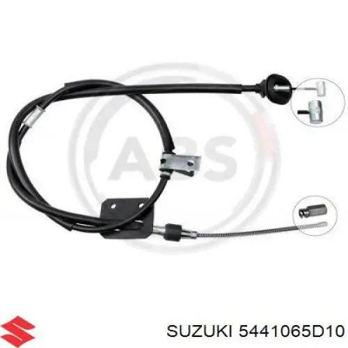 Трос стояночного тормоза задний правый Suzuki 5441065D10 цена, от 28.55 USD