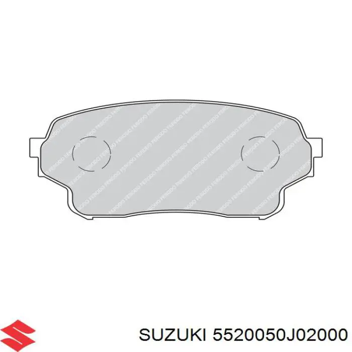 Купить 5520050J02000 Suzuki Колодки тормозные
