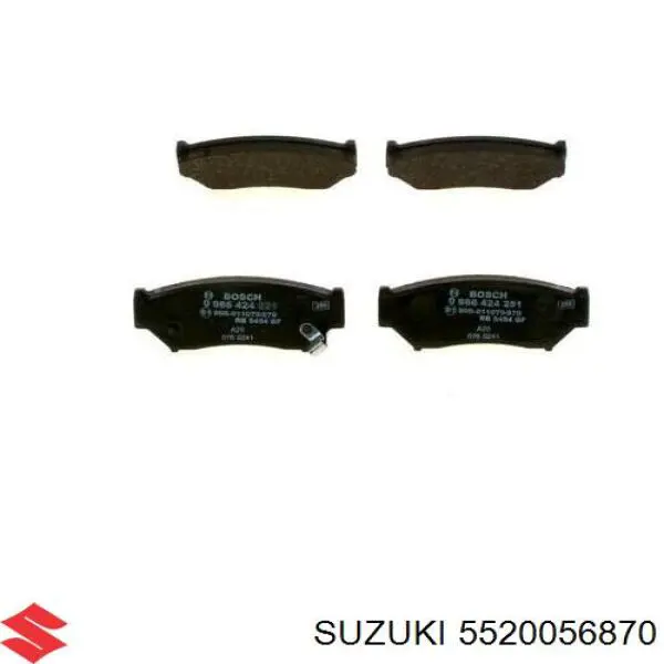 5520056870 Suzuki передние тормозные колодки