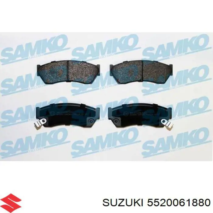 Передние тормозные колодки 5520061880 Suzuki