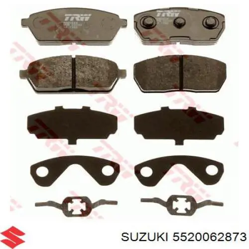 Передние тормозные колодки 5520062873 Suzuki