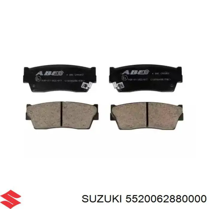 5520062880000 Suzuki передние тормозные колодки