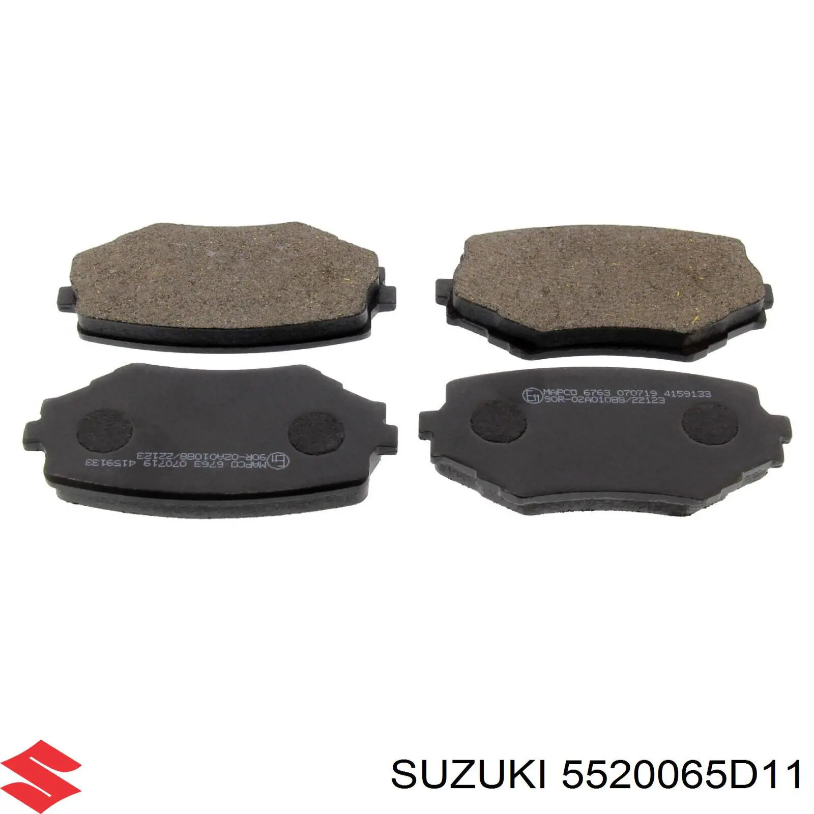 Купить 5520065D11 Suzuki Колодки тормозные