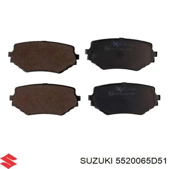 5520065D51 Suzuki колодки тормозные передние дисковые
