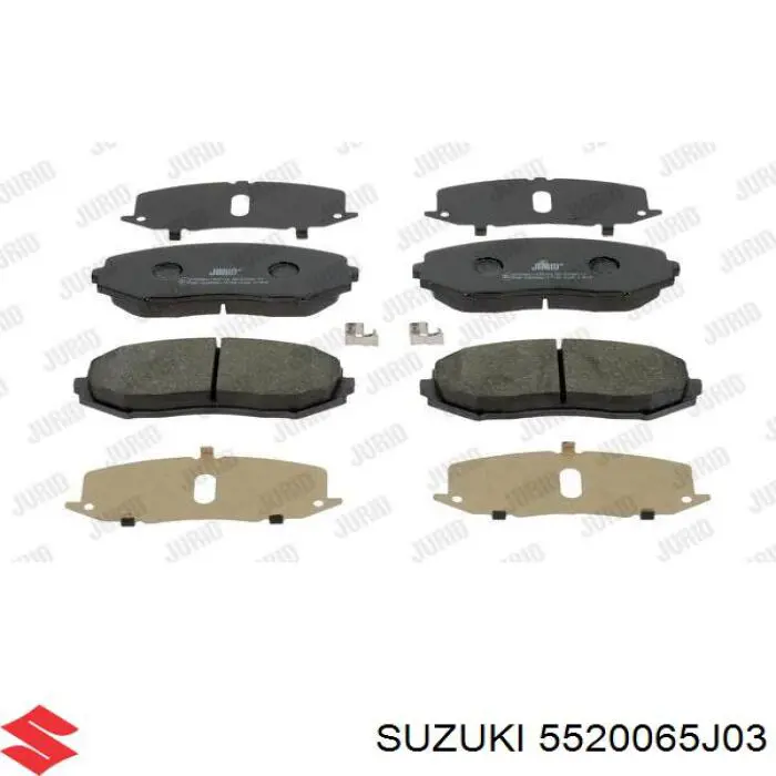 Передние тормозные колодки 5520065J03 Suzuki