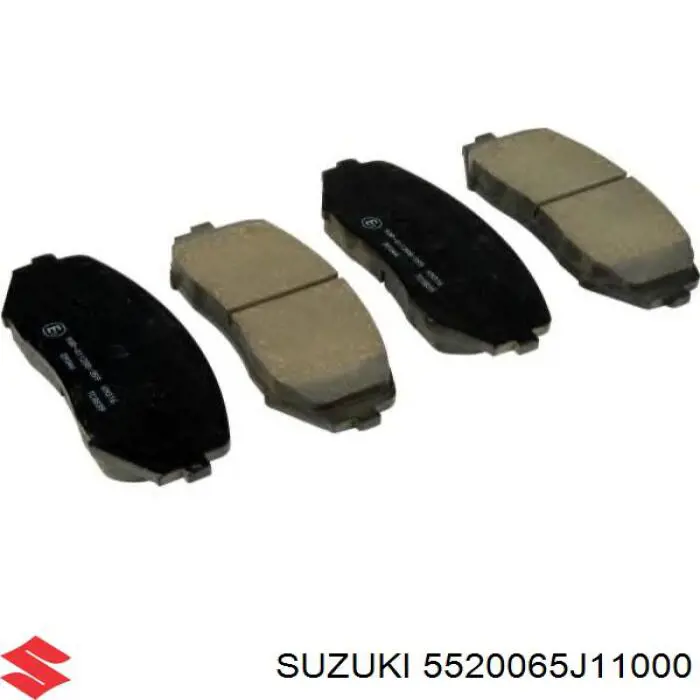 Колодки тормозные передние дисковые SUZUKI 5520065J11000