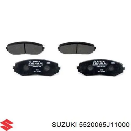Колодки Suzuki 5520065J11000 цена, от 21.61 USD