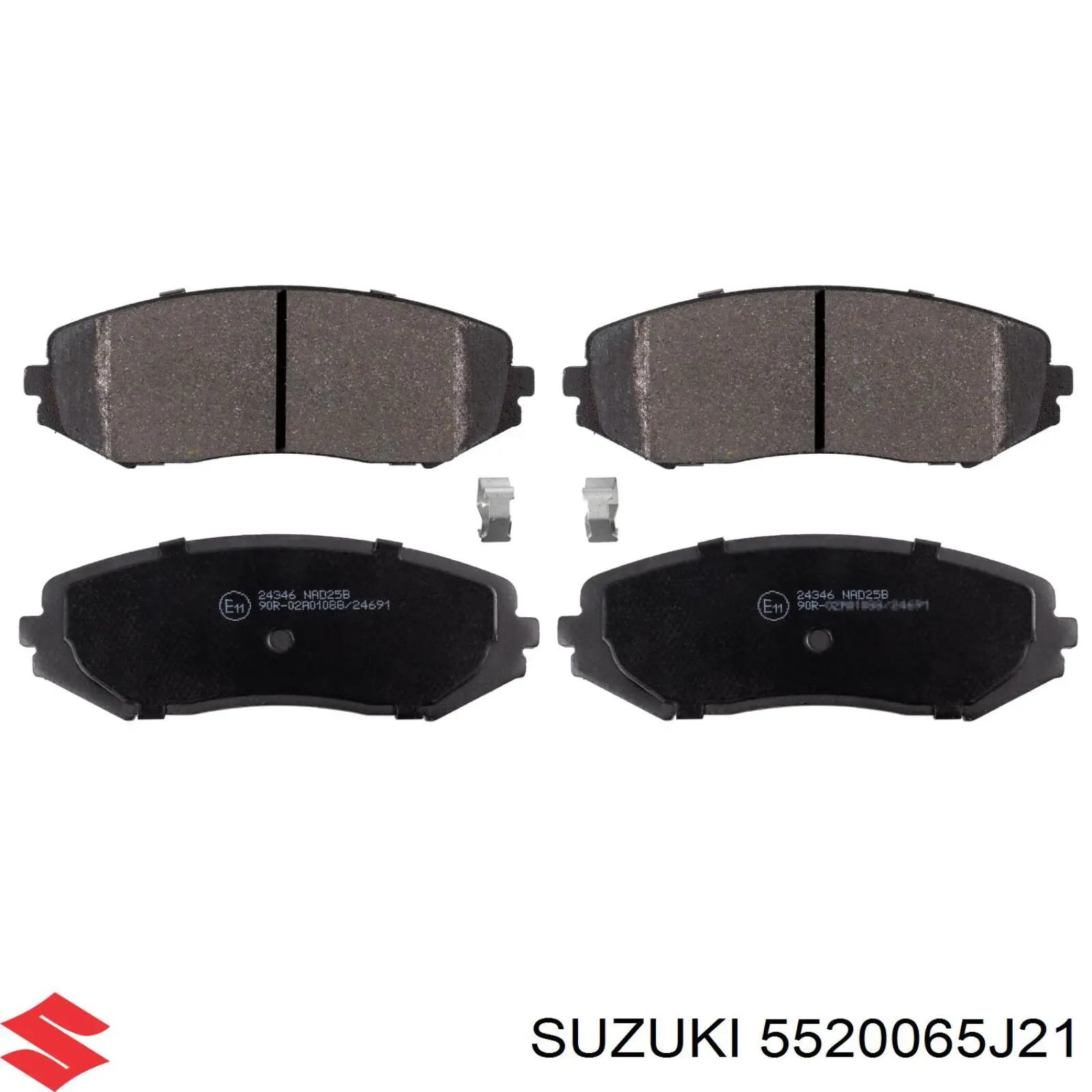 Купить 5520065J21 Suzuki Колодки тормозные