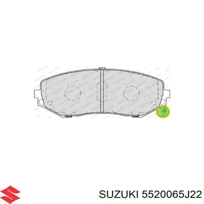 Купить 5520065J22 Suzuki Колодки тормозные задние, дисковые