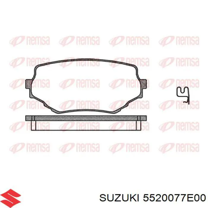5520077E00 Suzuki колодки тормозные передние дисковые